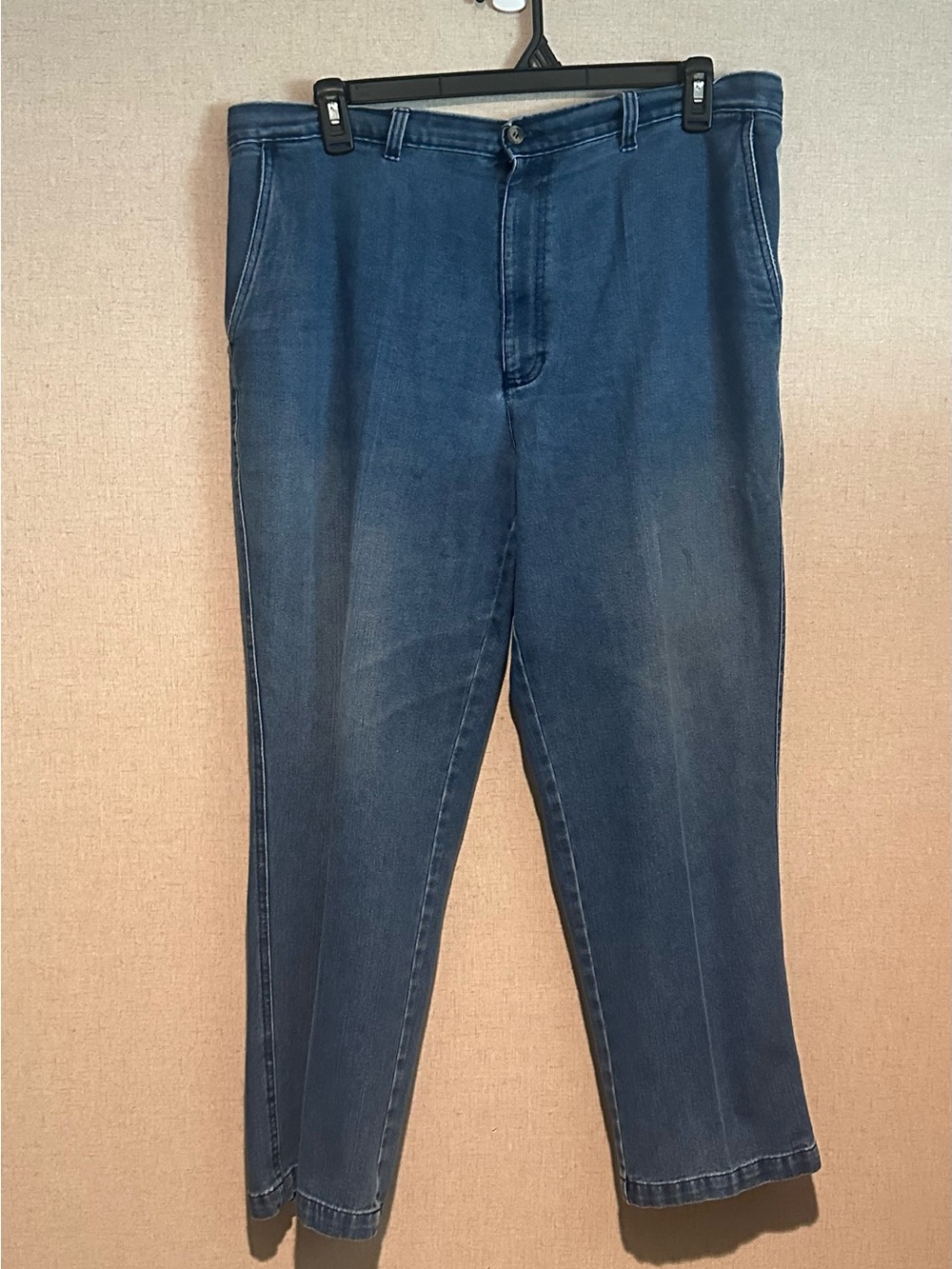 David Taylor Men’s 40x30 Relaxed Fit Medium Wash Jeans